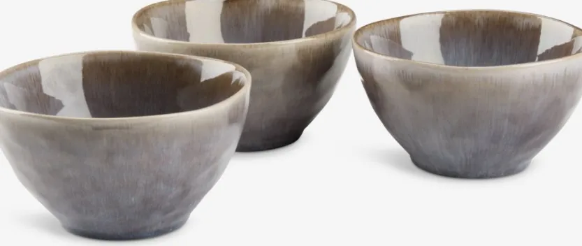 Schaal HENNING Ø14xH8cm grijs