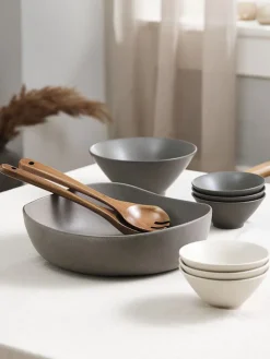 Schaal VEGARD Ø30xH9cm grijs