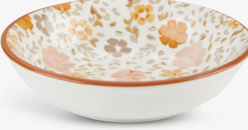 Schaal VETLE Ø10xH3cm bloemen