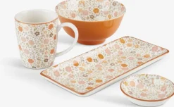 Schaal VETLE Ø10xH3cm bloemen