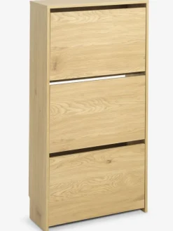 Schoenenkast BAKHUSE 3 vakken eiken kleur