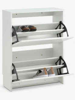 Schoenenkast BAKHUSE 2 vakken wit