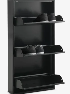 Schoenenkast HALLENSLEV 3 vakken zwart