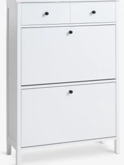 Schoenenkast TERPET 2 vakken wit