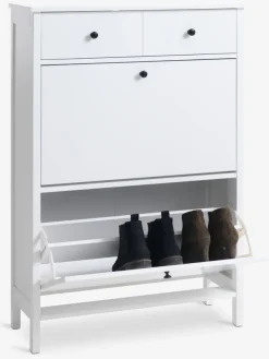 Schoenenkast TERPET 2 vakken wit