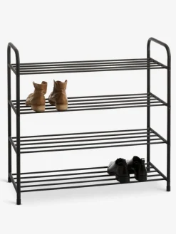 Schoenenrek HALS 4 schappen zwart