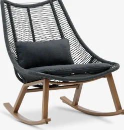 Schommelstoel DANNEMARE grijs
