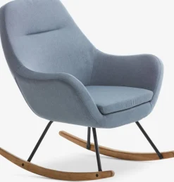 Schommelstoel NEBEL lichtblauwe stof