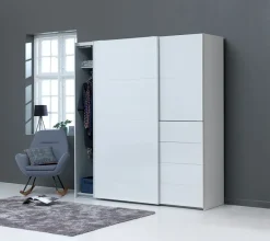 Schommelstoel NEBEL lichtblauwe stof