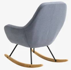 Schommelstoel NEBEL lichtblauwe stof