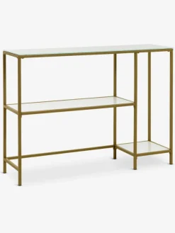 Sidetable PANDRUP 30x110 wit/goud