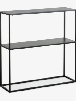Sidetable VIRUM 26x80 met schap zwart