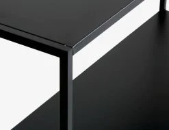 Sidetable VIRUM 26x80 met schap zwart