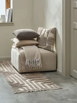 Sierkussen DVERGFAKS 45x45 grijs/beige