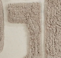 Sierkussen DVERGFAKS 45x45 grijs/beige