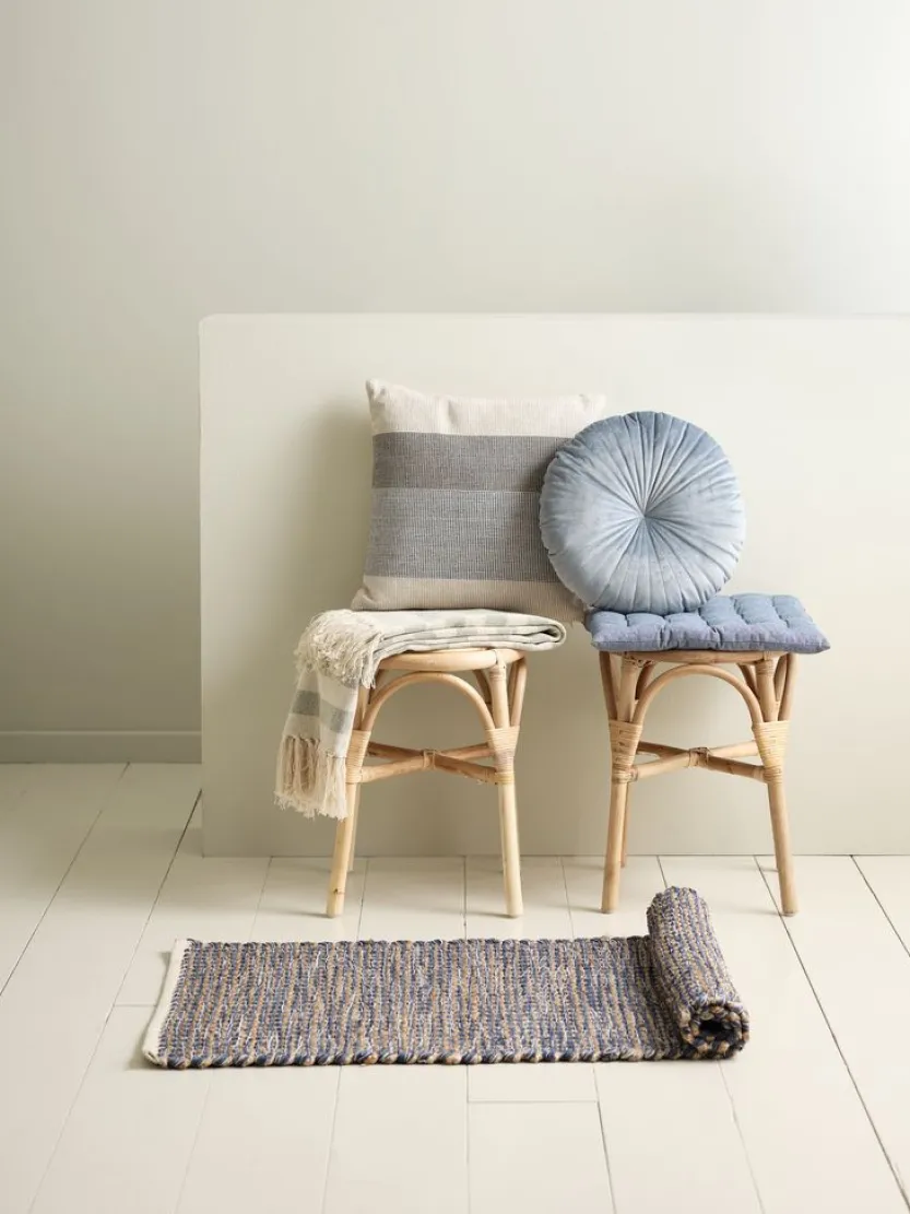 Sierkussen KUGLEASK Ø40 blauw