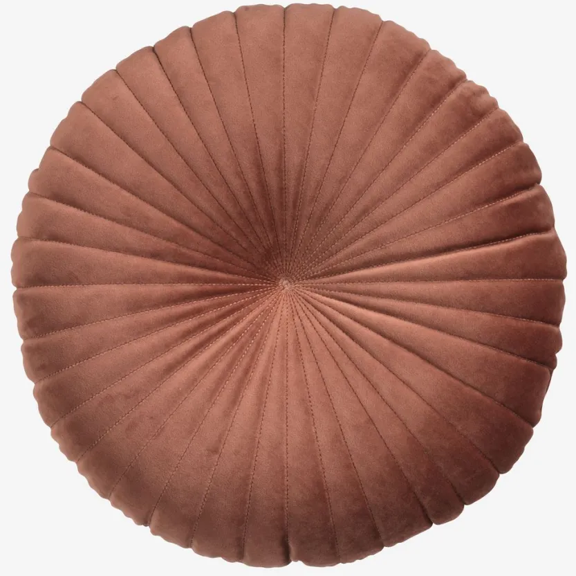 Sierkussen KUGLEASK Ø40 donker koraal