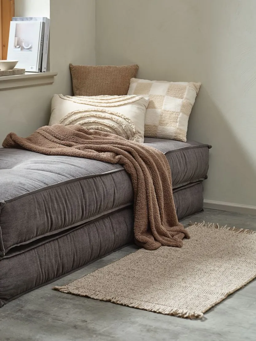 Sierkussen SKOGFIOL 45x45 creme/bruin