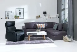 Slaapbank chaise longue BEDSTED grijs