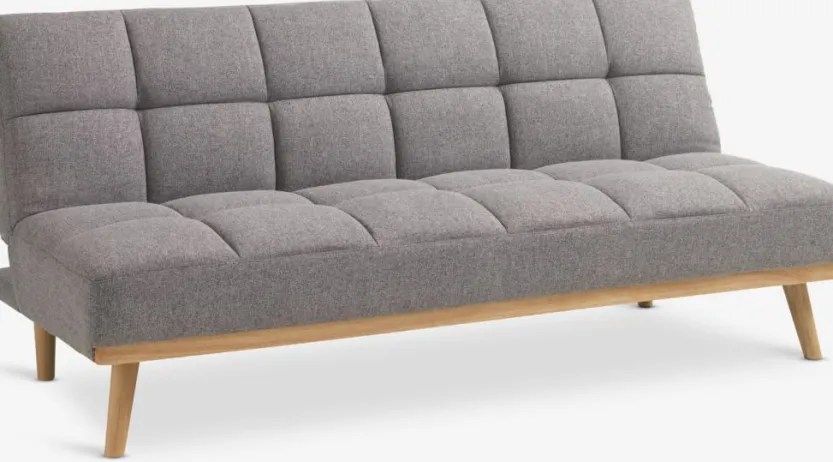 Slaapbank NEJEDE lichtgrijze stof