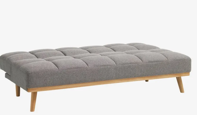 Slaapbank NEJEDE lichtgrijze stof