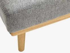 Slaapbank NEJEDE lichtgrijze stof