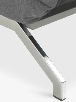 Slaapbank OREVAD donkergrijze stof