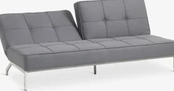 Slaapbank OREVAD donkergrijze stof
