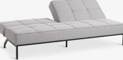 Slaapbank OREVAD lichtgrijze stof