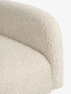 Slaapbank PARADIS off-white teddy/eiken kleur