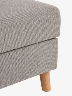 Slaapblank ILDVED beige stof/eiken kleur