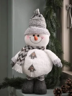 Sneeuwpop BALDER B24xL15xH40cm wit