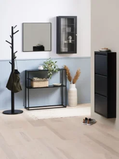 Spiegel ILBJERG 60x60 zwart