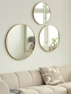 Spiegel SANDAGER 3 stuks eiken kleur