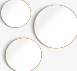 Spiegel SANDAGER 3 stuks eiken kleur