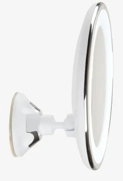 Spiegel VEDDIGE met LED Ø20xH22 cm wit