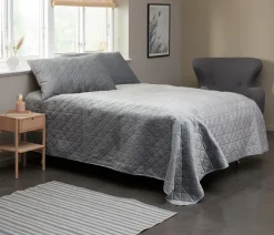 Sprei ENGBLOMME 220x240 grijs