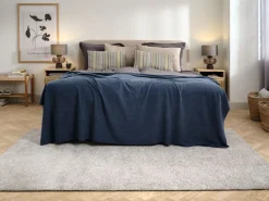 Sprei JERNTRE 160x220 fleece blauw