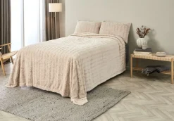 Sprei MYGGBLOM 220x240 beige