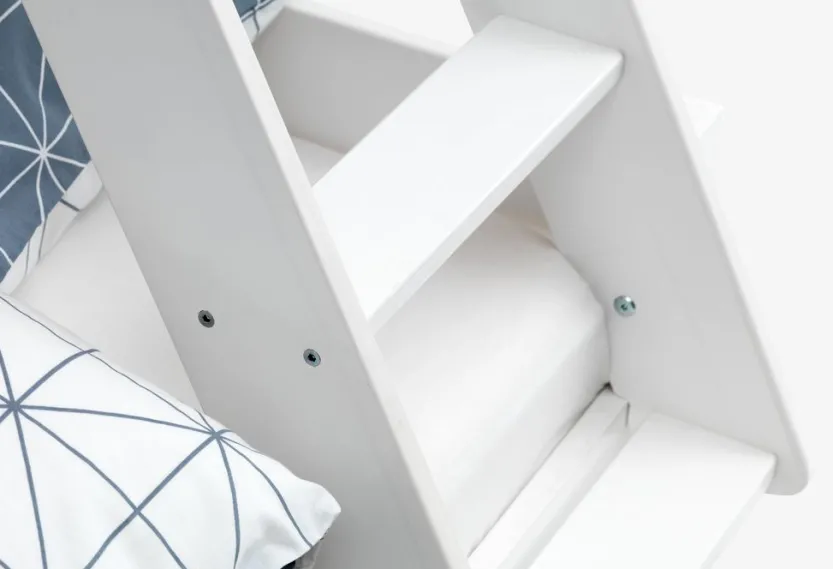 Stapelbed VESTERVIG 80/120x200 inclusief ladder wit