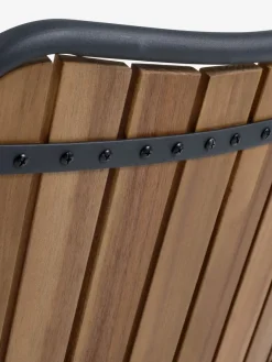 Stapelstoel BASTRUP hardhout/zwart