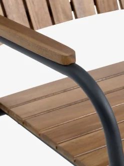Stapelstoel BASTRUP hardhout/zwart