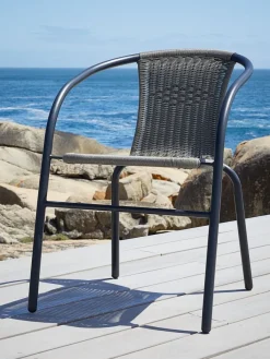 Stapelstoel GRENAA zwart