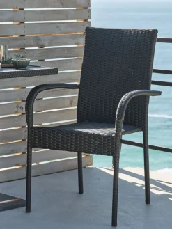 Stapelstoel GUDHJEM zwart