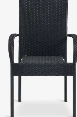 Stapelstoel GUDHJEM zwart