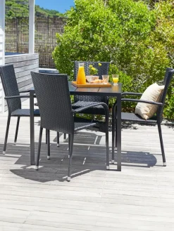 Stapelstoel GUDHJEM zwart