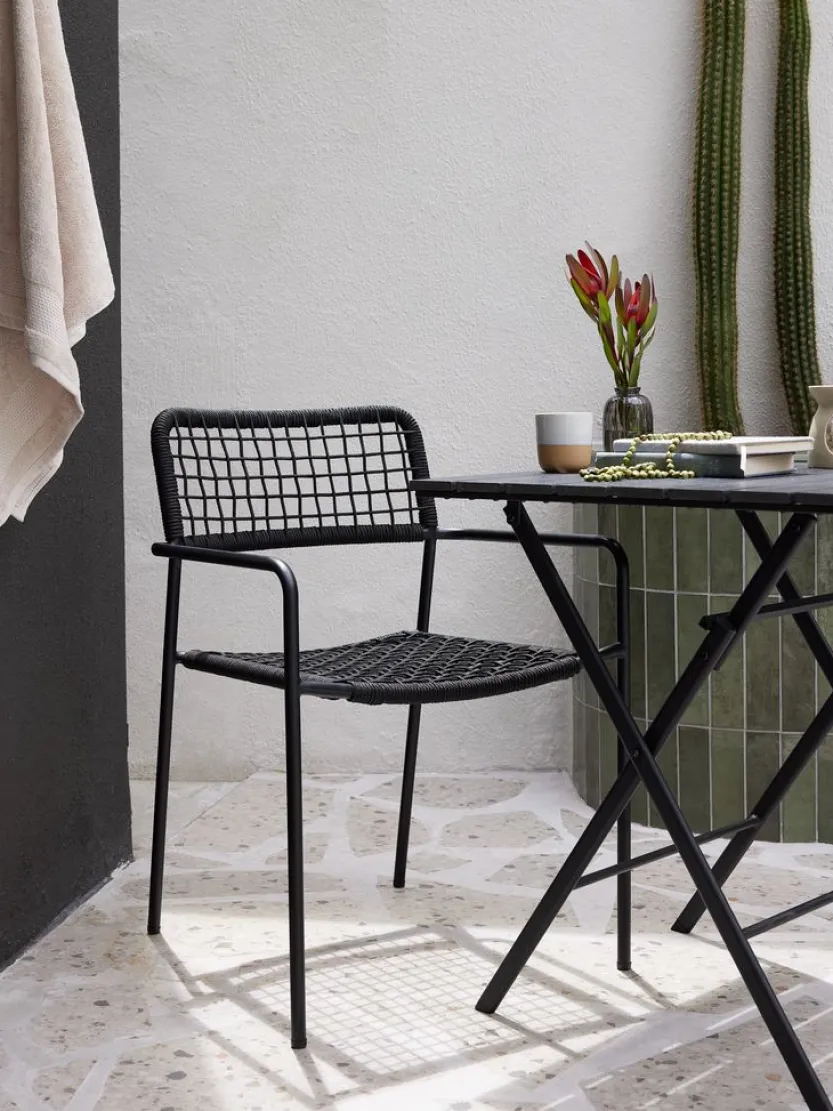 Stapelstoel LABING zwart