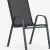 Stapelstoel LEKNES zwart