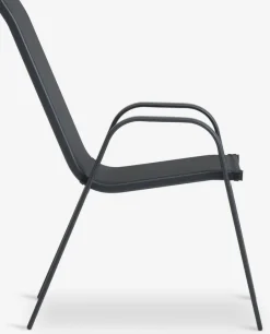 Stapelstoel LEKNES zwart