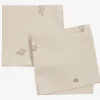 Stoffen servet ENGFIOL 40x40 2 stuks beige/grijs